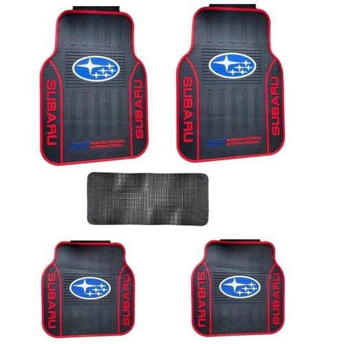 Generic Subaru STI 5 Seater Branded Subaru Rubber Car Floor Mats